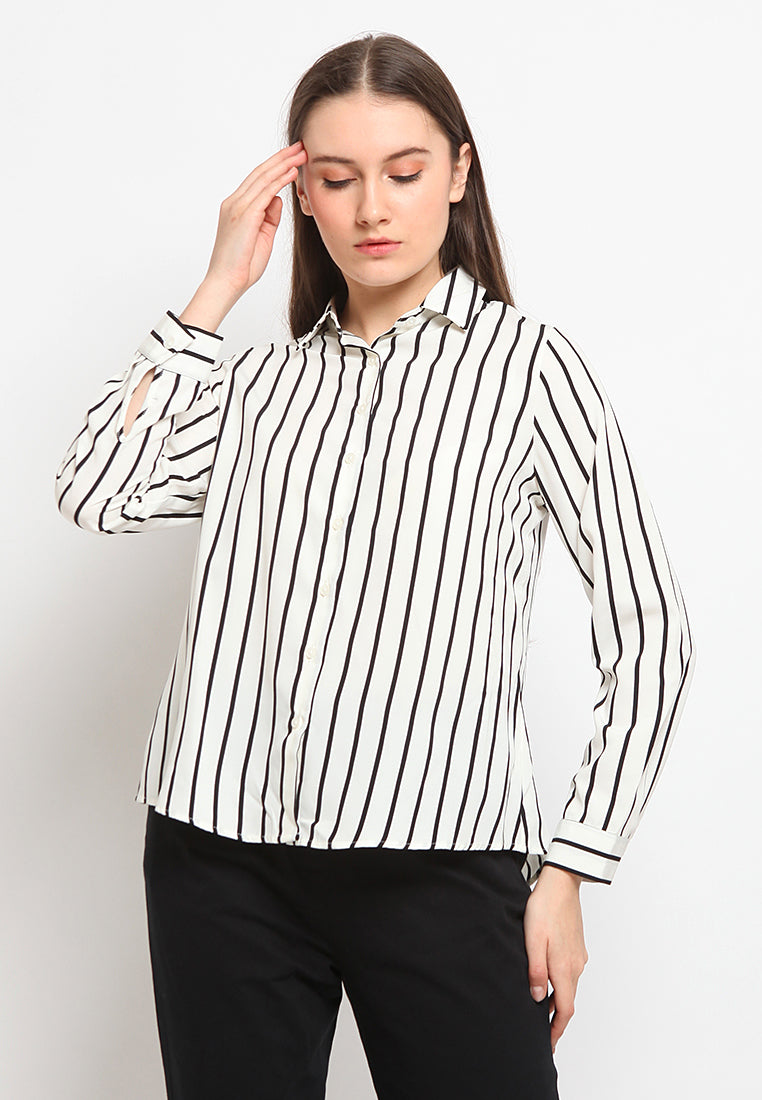 Long sleeve stripe shirt