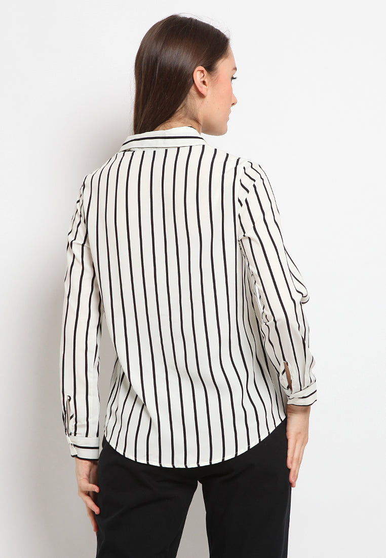 Long sleeve stripe shirt
