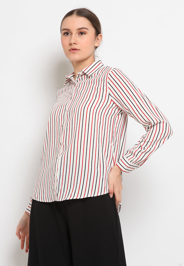 Long sleeve stripe shirtt