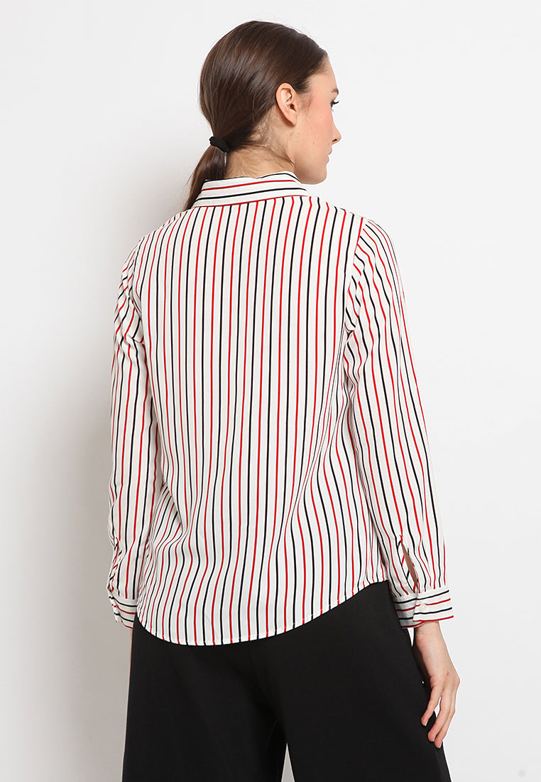 Long sleeve stripe shirtt