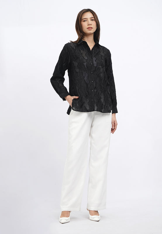 Long Sleeve Sheer Shirt