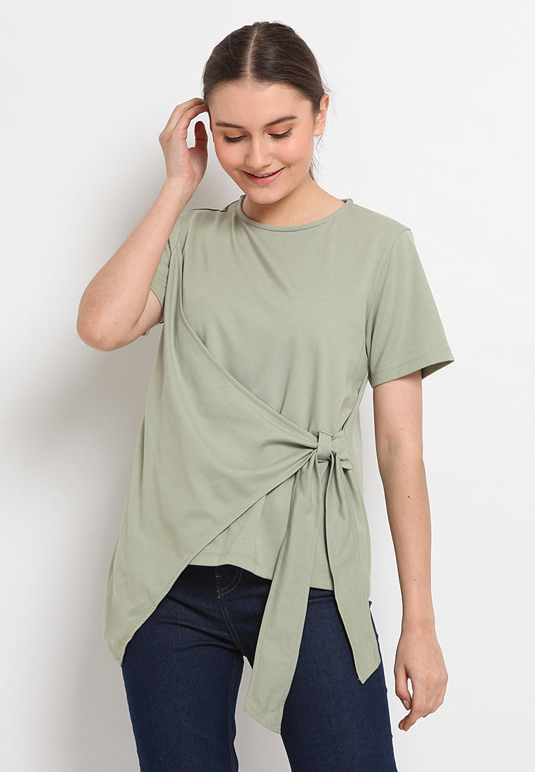 Knot detail wrap top