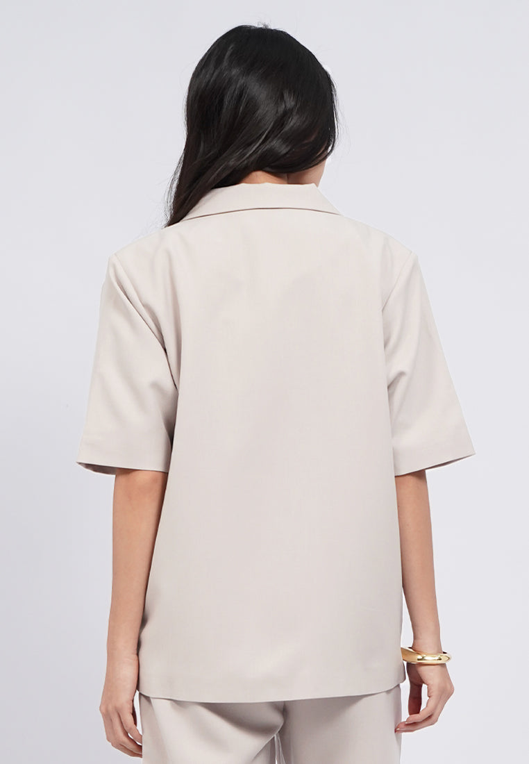 Oversized Short Sleeve Blazer