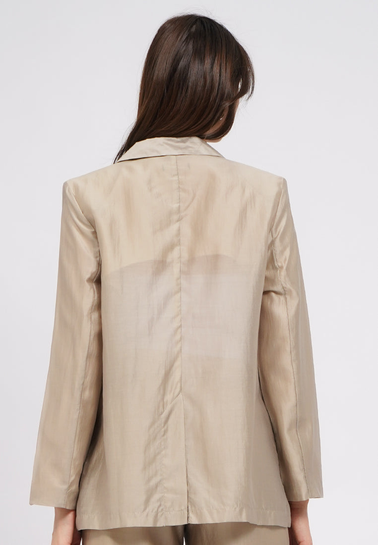 Long Sleeve Sheer Blazer