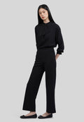 Straight Knit Pants with Slit Details