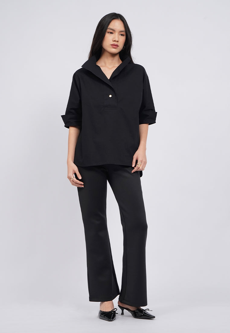 Fit & Flare High Waist Pants