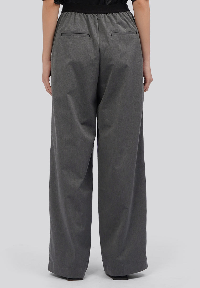 High Waist Wide Leg Pants D.Grey