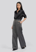 High Waist Wide Leg Pants D.Grey