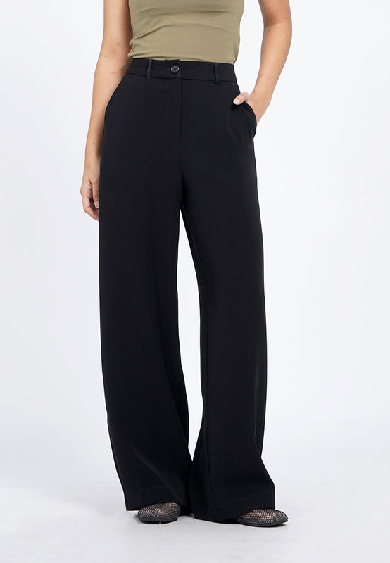 High Rise Wide Leg Pants
