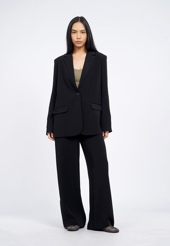 High Rise Wide Leg Pants