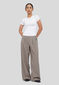 Pleated Wide Leg Trouser