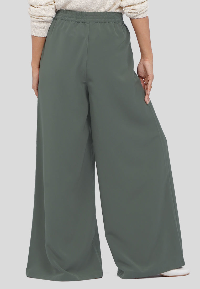 Palazzo Pants with Elastic Waist