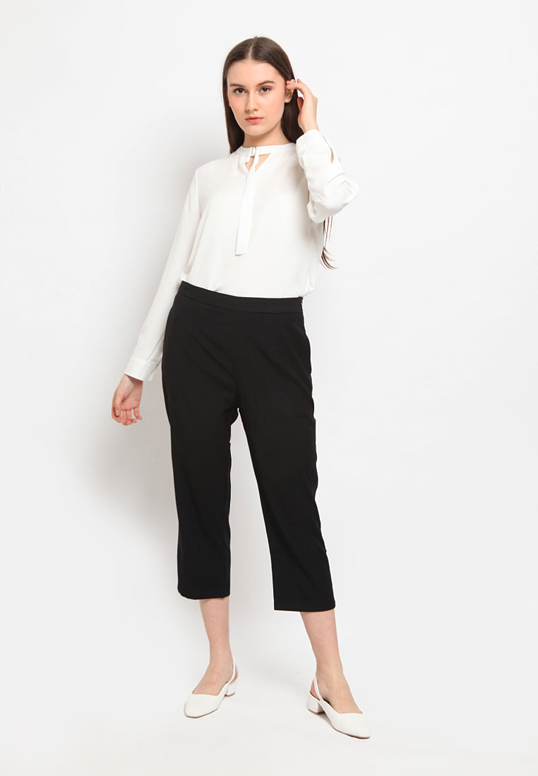 High waist tapered trouser