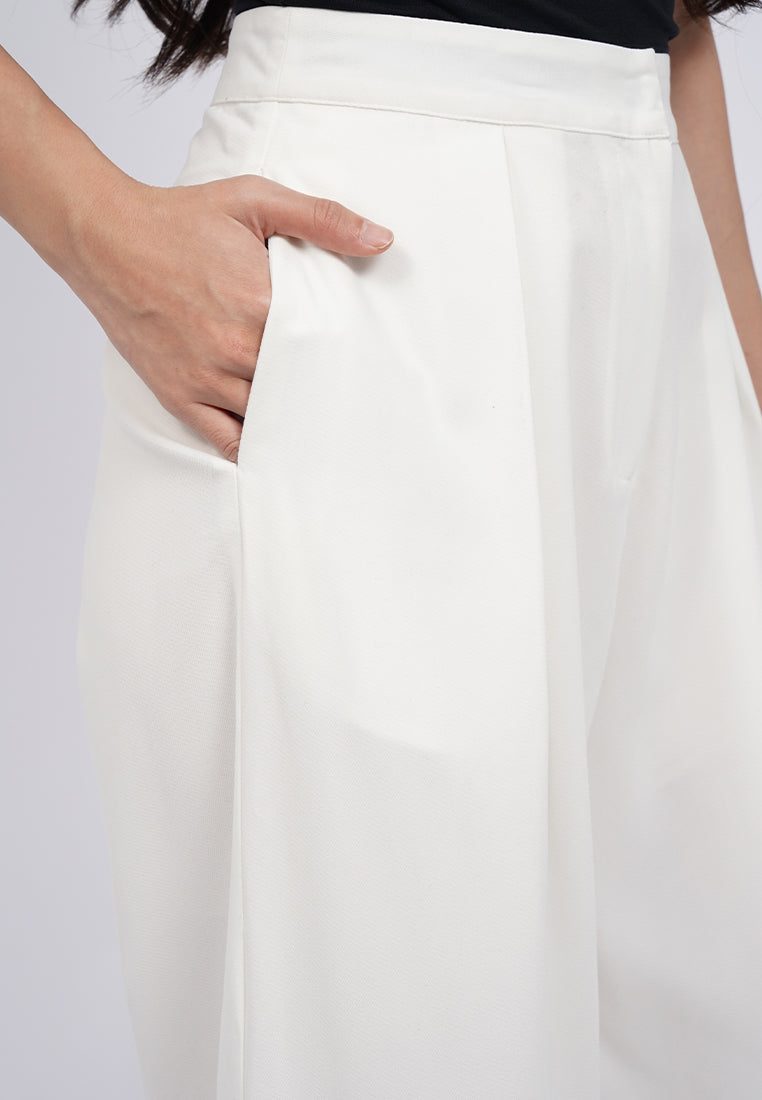 High Waist Pleated Wide Pants