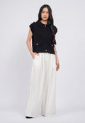 High Waist Pleated Wide Pants
