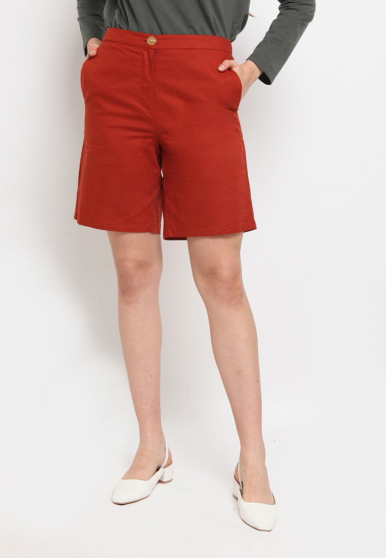 Wide leg short pants