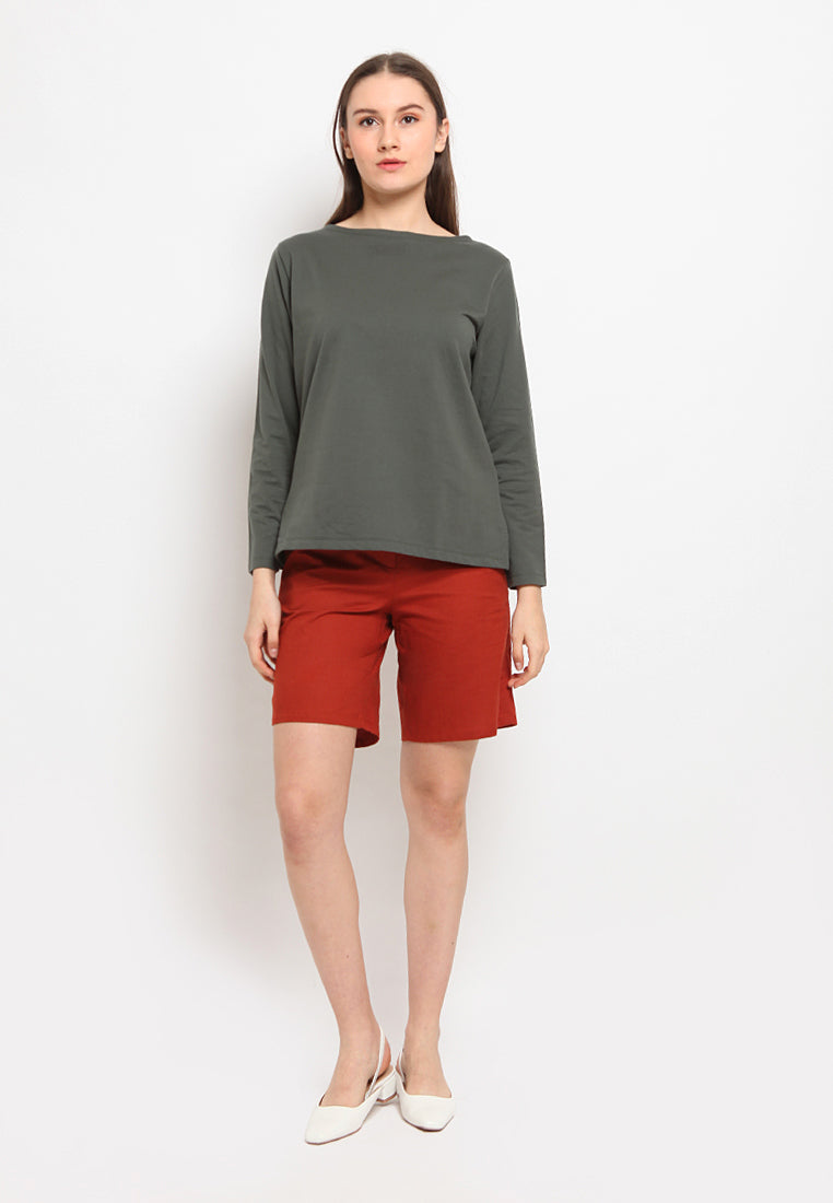 Wide leg short pants