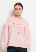 Graphic long sleeve sweatshirt