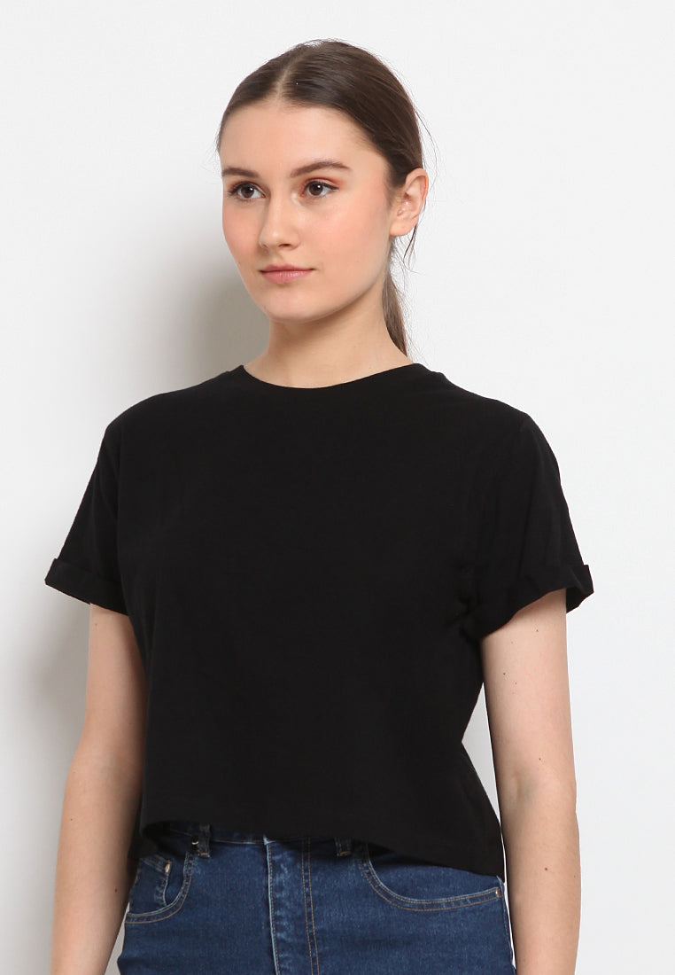 Short sleeve crop t-shirt