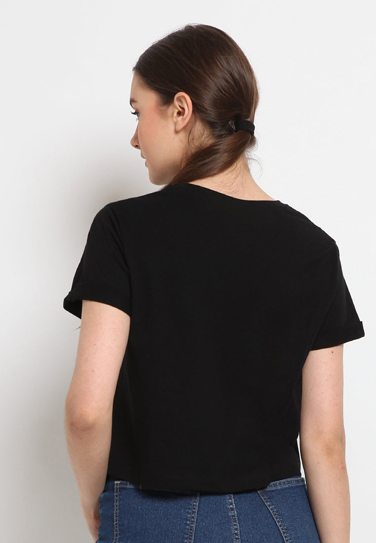 Short sleeve crop t-shirt