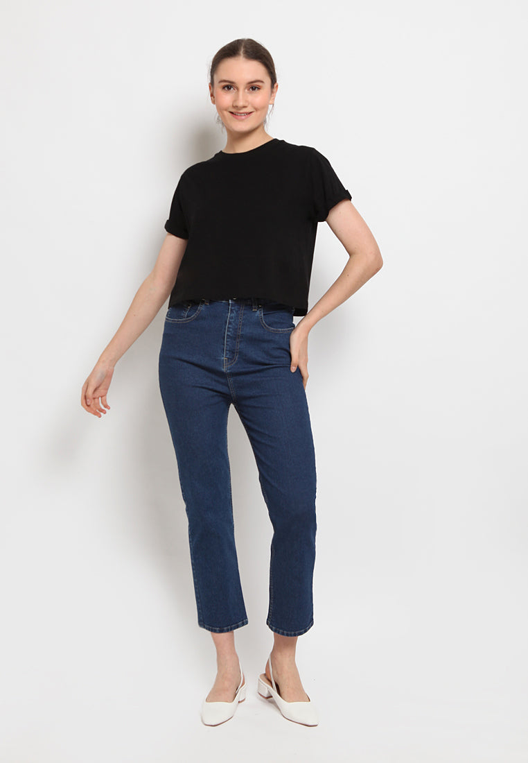Short sleeve crop t-shirt