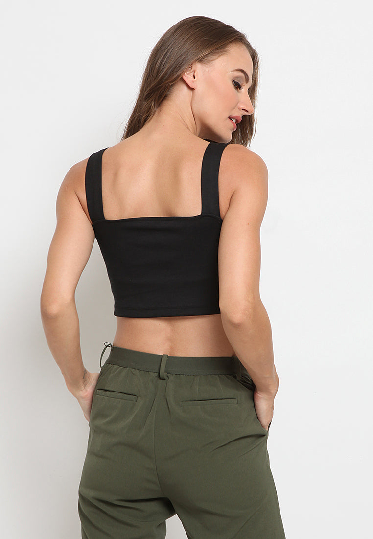 Sleeveless Cropped Top