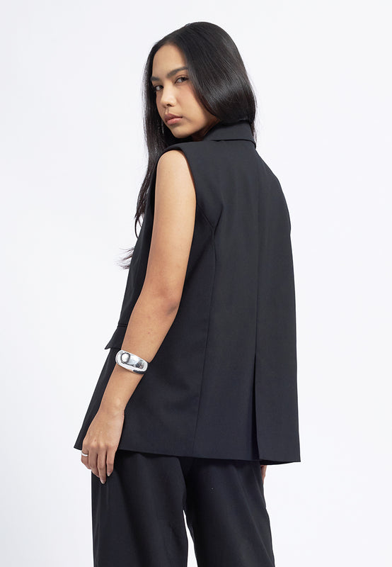 Single Breasted Oversized Vest