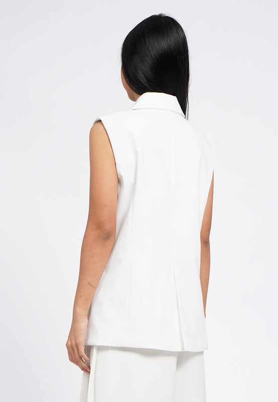 Oversized Single Breasted Vest
