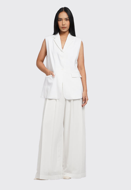 Oversized Single Breasted Vest