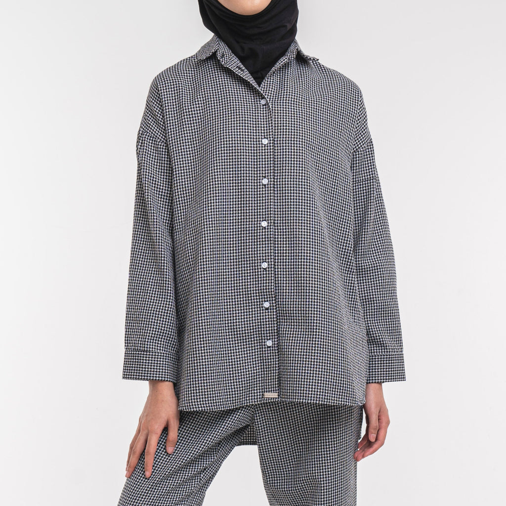 Oversized Shirt Black-White
