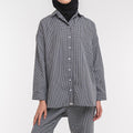 Oversized Shirt Black-White