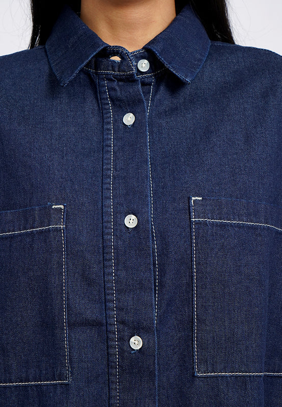 Regular Fit Long Sleeve Denim Shirt