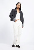 Regular Fit Cuffed Denim Jacket