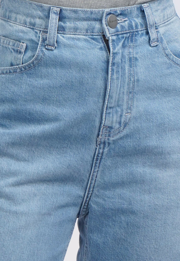Cullotes Denim Pants Light Blue