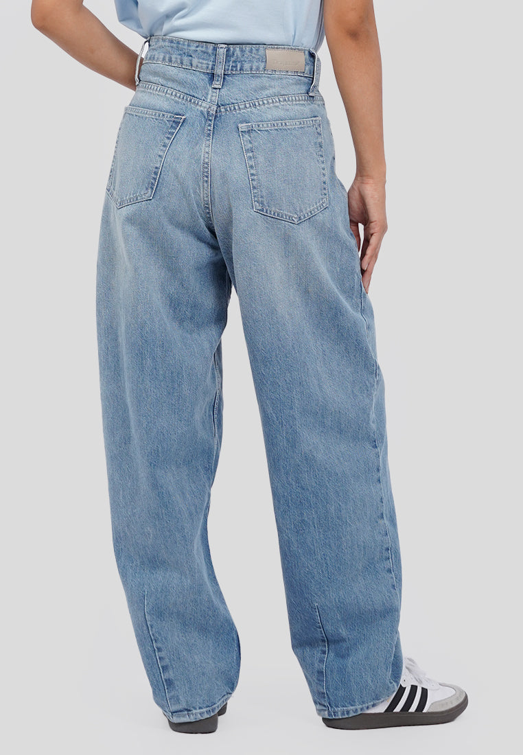 Barrel Denim Pants