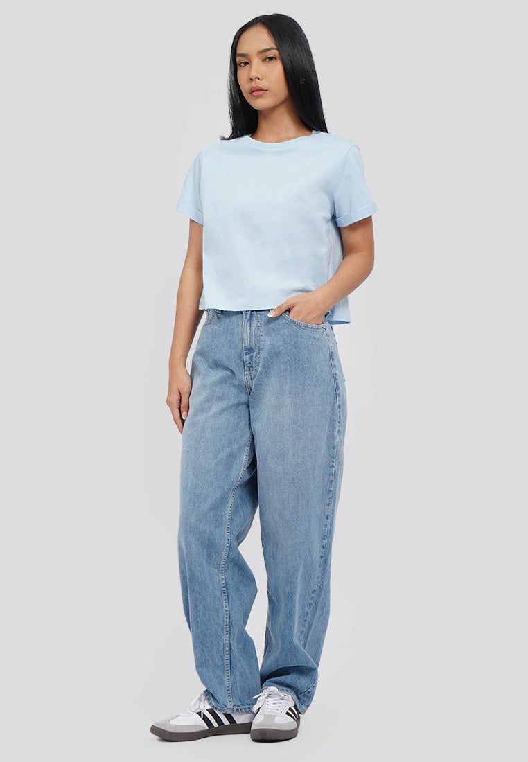 Barrel Denim Pants