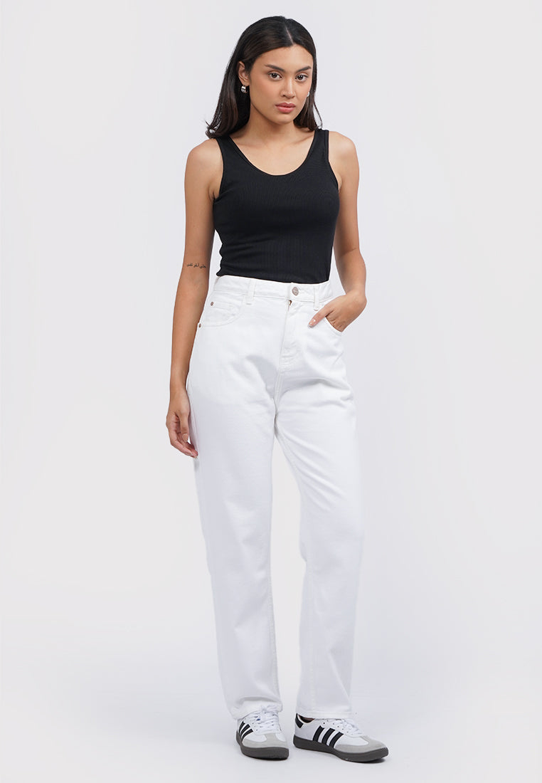 Mom Jeans Denim Pants