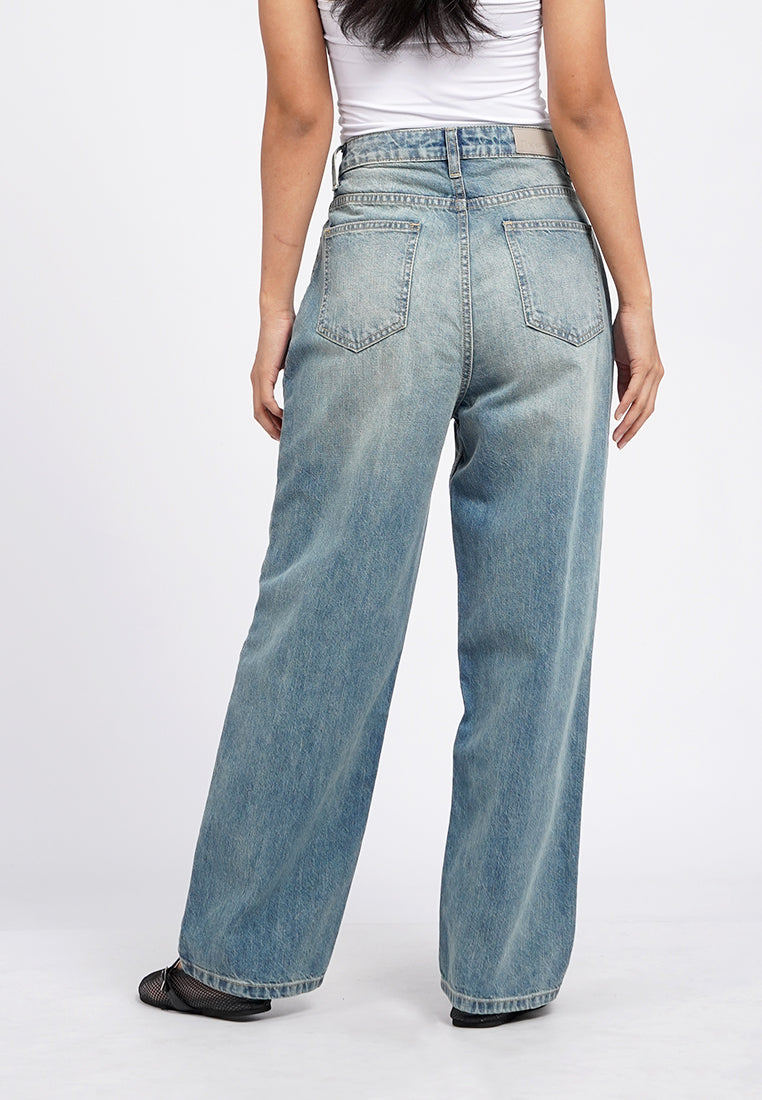 Straight Denim Pants