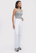Straight Denim Pants White