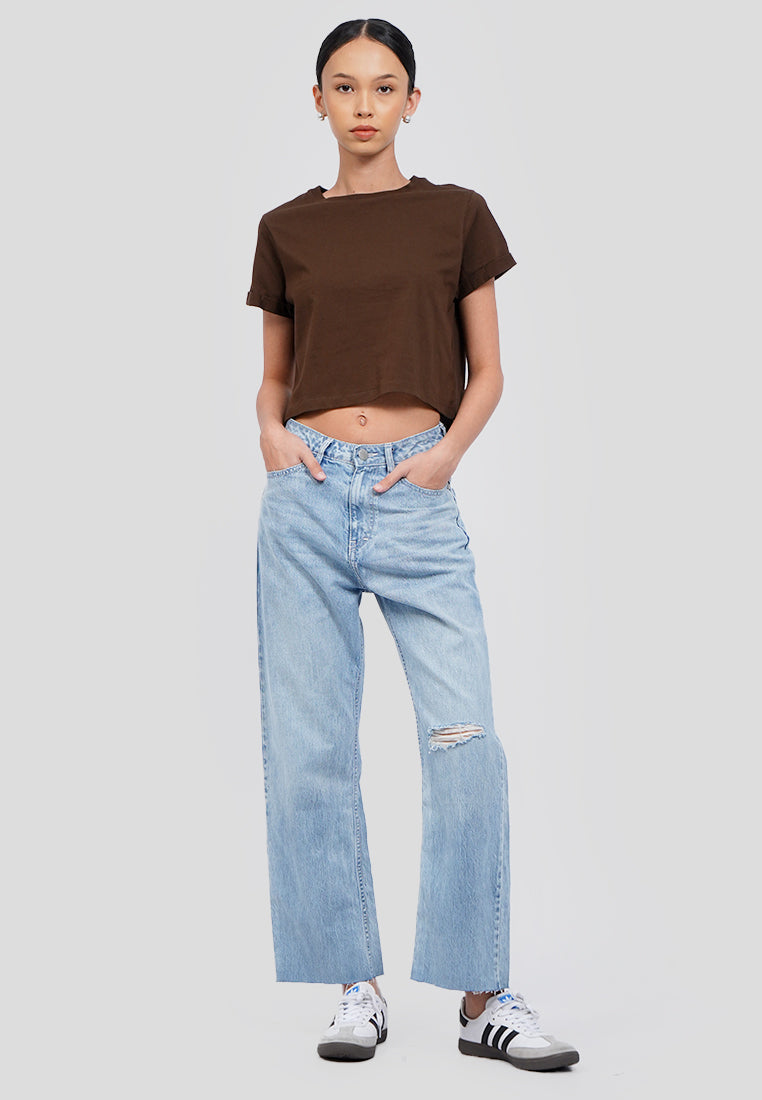 Straight Denim Pants