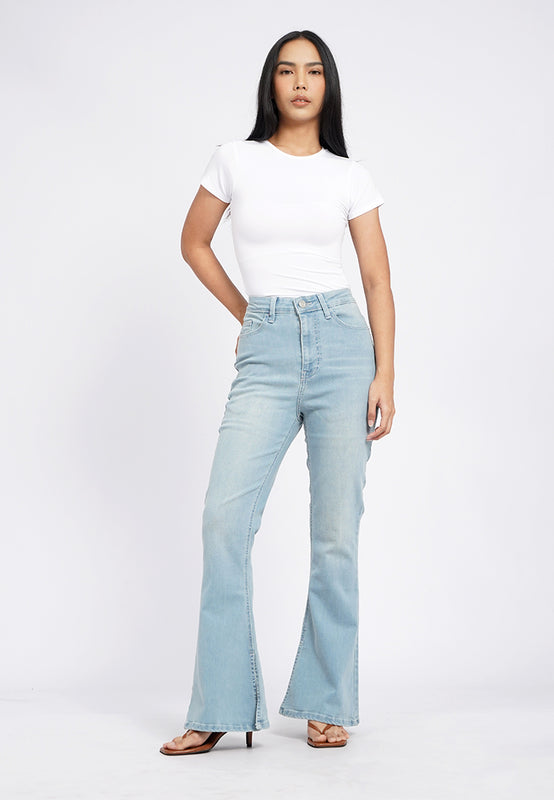 Bootcut Flare Denim Pants