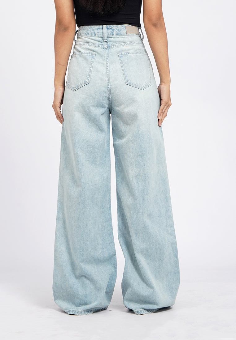 Wide Leg Denim Pants