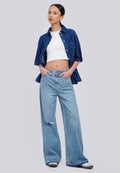 Wide Leg Denim Pants
