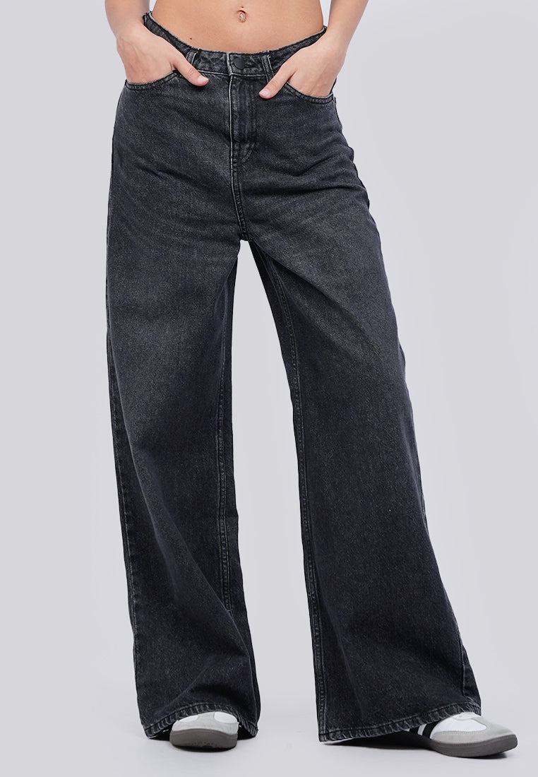 Wide Leg Denim Pants