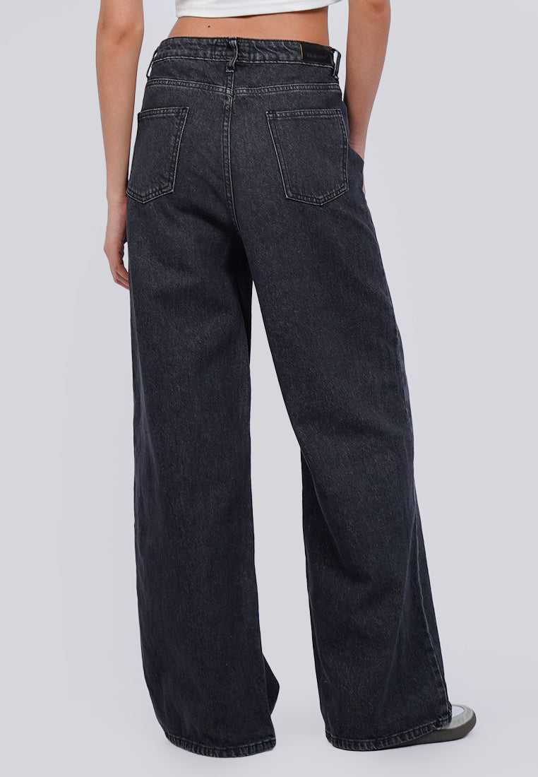 Wide Leg Denim Pants