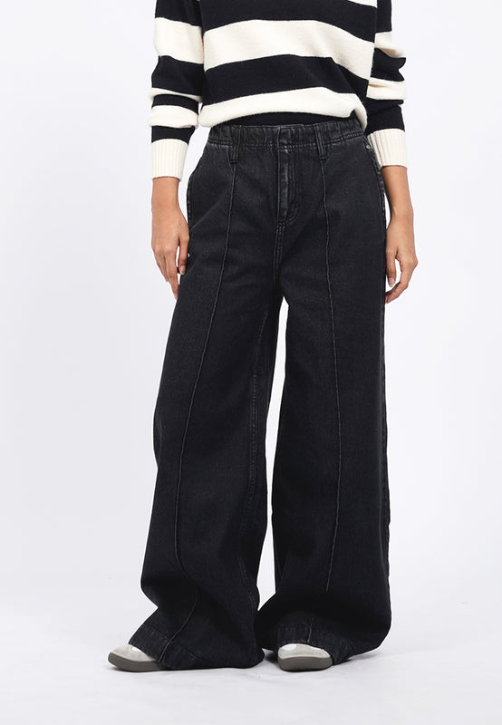 Wide Leg Denim Pants