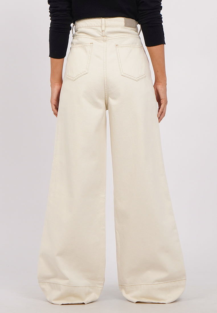 Wide Leg Denim Pants