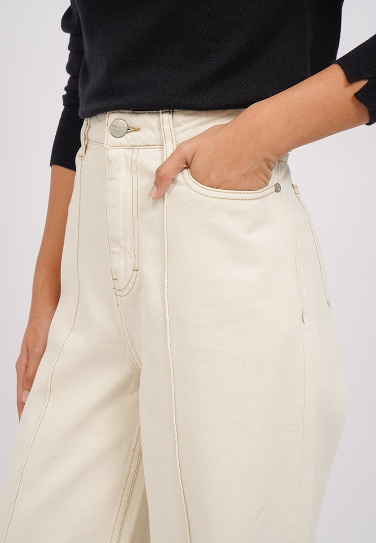 Wide Leg Denim Pants