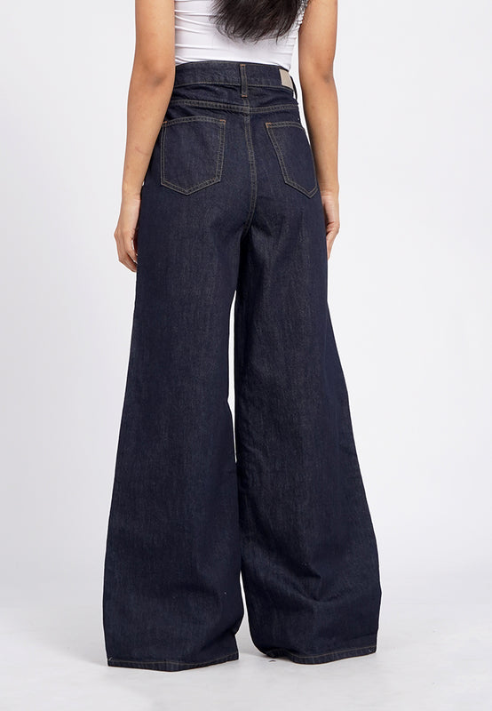 Wide Leg Denim Pants