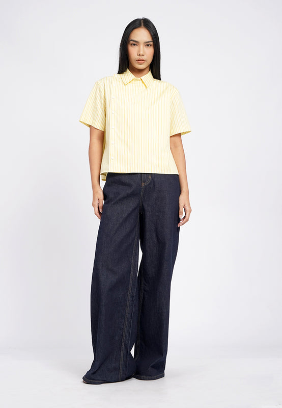 Wide Leg Denim Pants